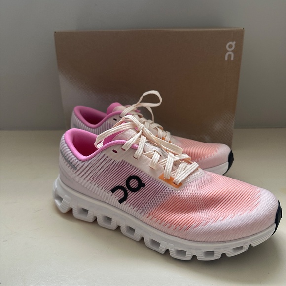 NIB On Cloud 6 Push Women's 7.5 - Tangerine / Raspberry pink and orange - Picture 4 of 10